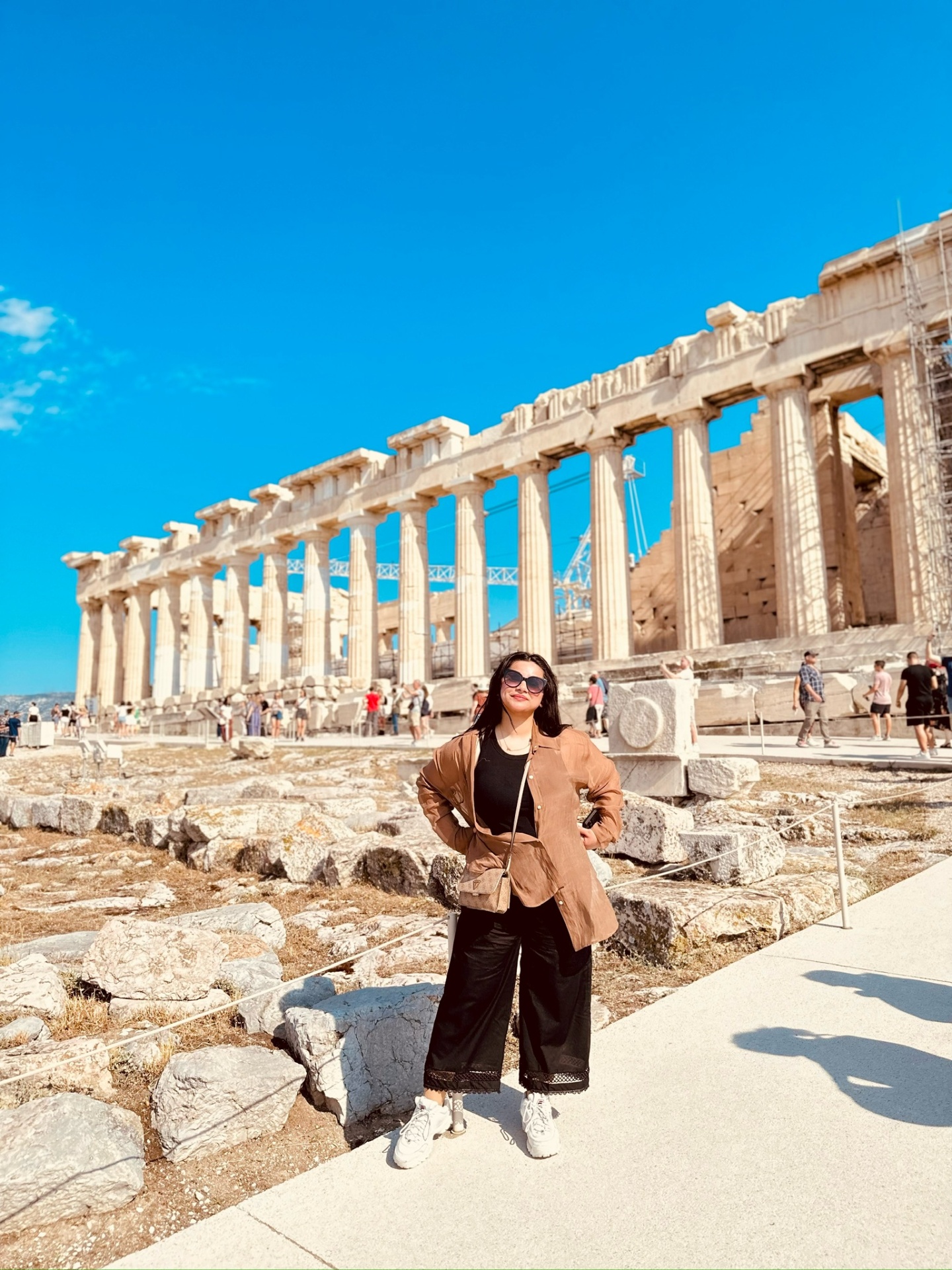 Sanya at the Parthenon, Athens