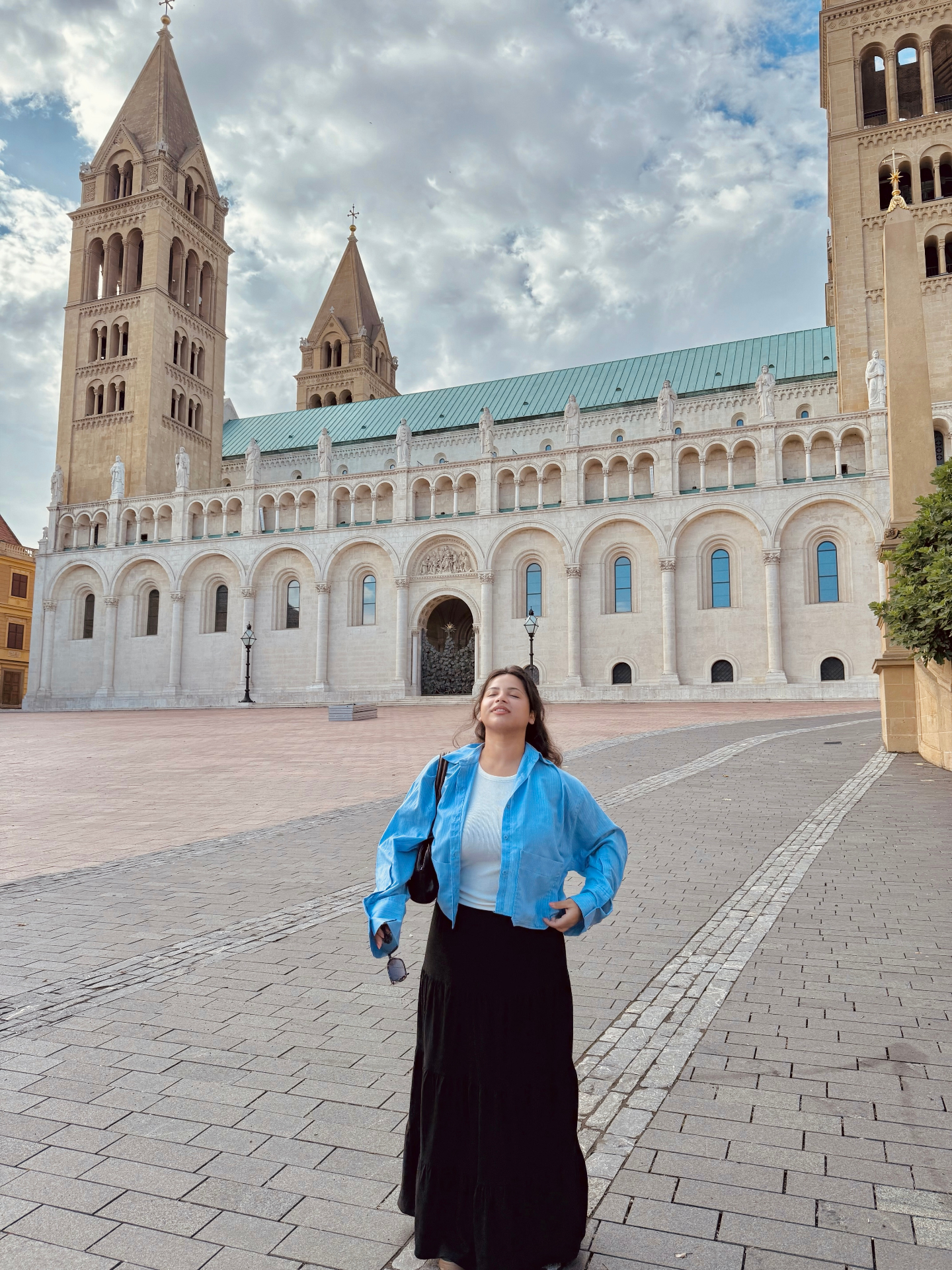 Sanya at Pécs cathedral