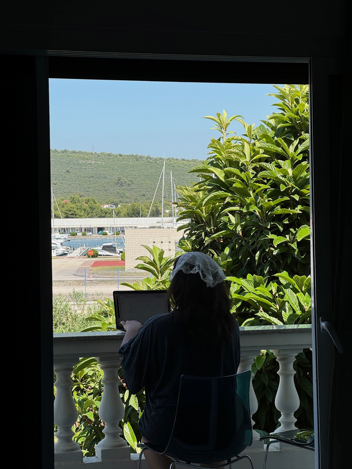 Sanya working remotely from Zadar